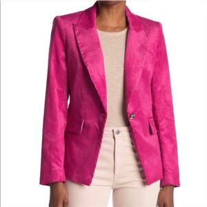 Veronica Beard Lia Corduroy Dickey Jacket Pink 2